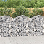 ZNTS Arched Gabion Basket 100x30x100/120 cm Galvanised Iron 153425