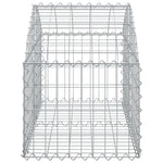 ZNTS Arched Gabion Basket 100x50x40/60 cm Galvanised Iron 153432