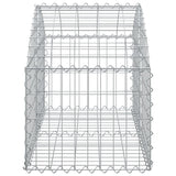 ZNTS Arched Gabion Basket 100x50x40/60 cm Galvanised Iron 153432