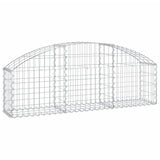 ZNTS Arched Gabion Basket 150x30x40/60 cm Galvanised Iron 153442