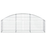 ZNTS Arched Gabion Basket 150x30x40/60 cm Galvanised Iron 153442