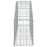 ZNTS Arched Gabion Basket 150x30x40/60 cm Galvanised Iron 153442