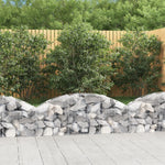 ZNTS Arched Gabion Basket 150x30x40/60 cm Galvanised Iron 153442