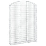 ZNTS Arched Gabion Basket 150x30x200/220 cm Galvanised Iron 153450