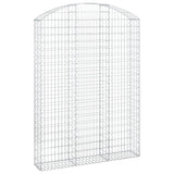 ZNTS Arched Gabion Basket 150x30x200/220 cm Galvanised Iron 153450