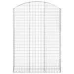 ZNTS Arched Gabion Basket 150x30x200/220 cm Galvanised Iron 153450