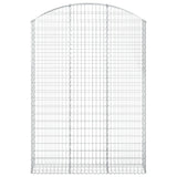 ZNTS Arched Gabion Basket 150x30x200/220 cm Galvanised Iron 153450