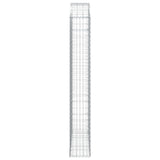 ZNTS Arched Gabion Basket 150x30x200/220 cm Galvanised Iron 153450