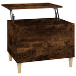 ZNTS Coffee Table Smoked Oak 60x44.5x45 cm Engineered Wood 819569
