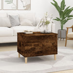 ZNTS Coffee Table Smoked Oak 60x44.5x45 cm Engineered Wood 819569