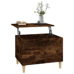 ZNTS Coffee Table Smoked Oak 60x44.5x45 cm Engineered Wood 819569