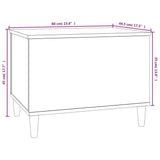 ZNTS Coffee Table Smoked Oak 60x44.5x45 cm Engineered Wood 819569