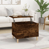 ZNTS Coffee Table Smoked Oak 60x44.5x45 cm Engineered Wood 819569