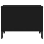 ZNTS Coffee Table Black 60x44.5x45 cm Engineered Wood 819573