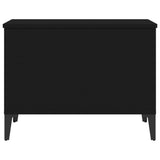 ZNTS Coffee Table Black 60x44.5x45 cm Engineered Wood 819573