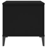 ZNTS Coffee Table Black 60x44.5x45 cm Engineered Wood 819573