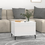 ZNTS Coffee Table High Gloss White 60x44.5x45 cm Engineered Wood 819574