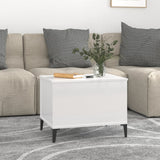 ZNTS Coffee Table High Gloss White 60x44.5x45 cm Engineered Wood 819574