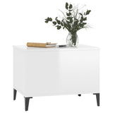 ZNTS Coffee Table High Gloss White 60x44.5x45 cm Engineered Wood 819574