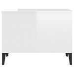 ZNTS Coffee Table High Gloss White 60x44.5x45 cm Engineered Wood 819574