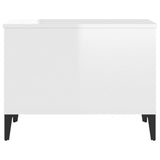 ZNTS Coffee Table High Gloss White 60x44.5x45 cm Engineered Wood 819574