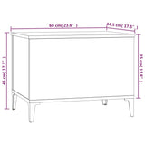 ZNTS Coffee Table High Gloss White 60x44.5x45 cm Engineered Wood 819574