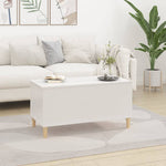 ZNTS Coffee Table High Gloss White 90x44.5x45 cm Engineered Wood 819582