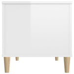 ZNTS Coffee Table High Gloss White 90x44.5x45 cm Engineered Wood 819582