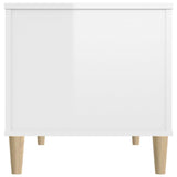 ZNTS Coffee Table High Gloss White 90x44.5x45 cm Engineered Wood 819582