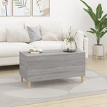 ZNTS Coffee Table Grey Sonoma 90x44.5x45 cm Engineered Wood 819586