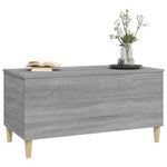 ZNTS Coffee Table Grey Sonoma 90x44.5x45 cm Engineered Wood 819586