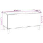 ZNTS Coffee Table Grey Sonoma 90x44.5x45 cm Engineered Wood 819586