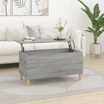 ZNTS Coffee Table Grey Sonoma 90x44.5x45 cm Engineered Wood 819586