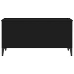 ZNTS Coffee Table Black 90x44.5x45 cm Engineered Wood 819589