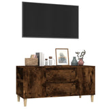 ZNTS TV Cabinet Smoked Oak 102x44.5x50 cm Engineered Wood 819601