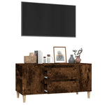 ZNTS TV Cabinet Smoked Oak 102x44.5x50 cm Engineered Wood 819601