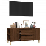 ZNTS TV Cabinet Brown Oak 102x44.5x50 cm Engineered Wood 819603