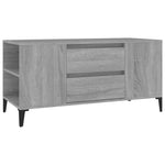 ZNTS TV Cabinet Grey Sonoma 102x44.5x50 cm Engineered Wood 819610