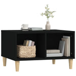 ZNTS Coffee Table Black 60x50x36.5 cm Engineered Wood 821029