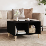 ZNTS Coffee Table Black 60x50x36.5 cm Engineered Wood 821029