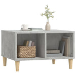 ZNTS Coffee Table Concrete Grey 60x50x36.5 cm Engineered Wood 821032