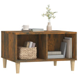 ZNTS Coffee Table Smoked Oak 60x50x36.5 cm Engineered Wood 821033