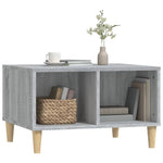 ZNTS Coffee Table Grey Sonoma 60x50x36.5 cm Engineered Wood 821034