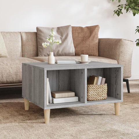 ZNTS Coffee Table Grey Sonoma 60x50x36.5 cm Engineered Wood 821034