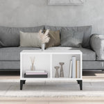 ZNTS Coffee Table White 60x50x36.5 cm Engineered Wood 821036