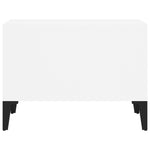 ZNTS Coffee Table White 60x50x36.5 cm Engineered Wood 821036