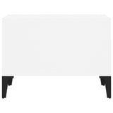 ZNTS Coffee Table White 60x50x36.5 cm Engineered Wood 821036