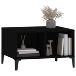 ZNTS Coffee Table Black 60x50x36.5 cm Engineered Wood 821037