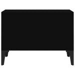 ZNTS Coffee Table Black 60x50x36.5 cm Engineered Wood 821037