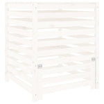 ZNTS Composter White 82.5x82.5x99.5 cm Solid Wood Pine 823816
